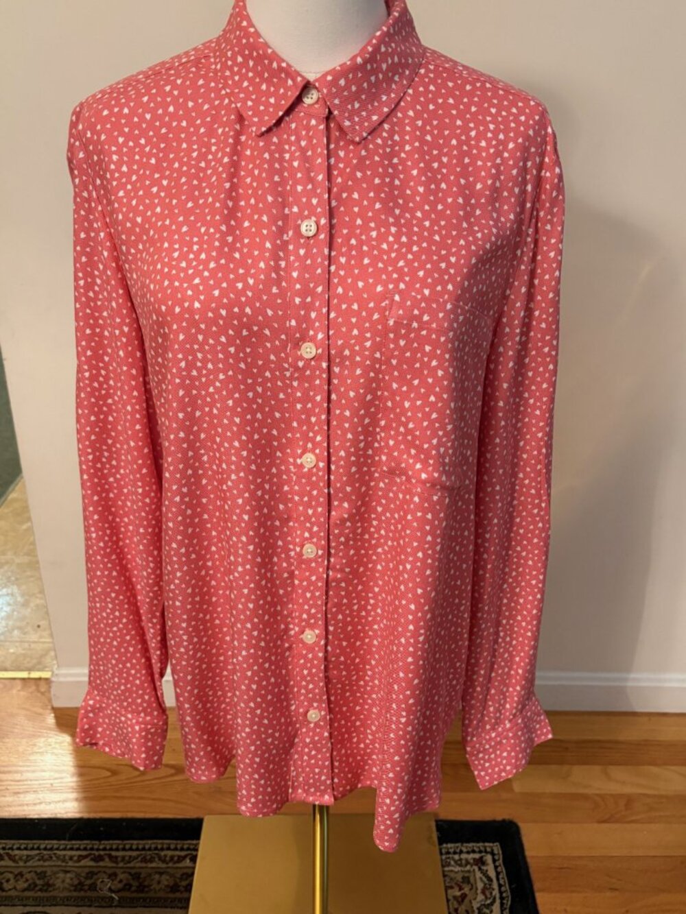 Style and Company Pink Heart Shirt